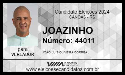 Candidato JOÃOZINHO 2024 - CANOAS - Eleições