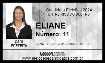 Candidato ELIANE 2024 - ENTRE RIOS DO SUL - Eleições