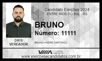 Candidato BRUNO 2024 - ENTRE RIOS DO SUL - Eleições