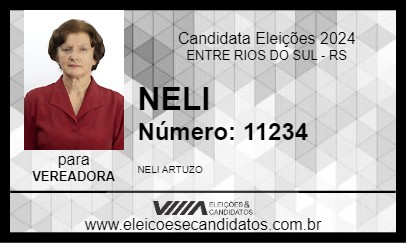 Candidato NELI 2024 - ENTRE RIOS DO SUL - Eleições