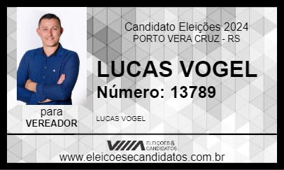 Candidato LUCAS VOGEL 2024 - PORTO VERA CRUZ - Eleições