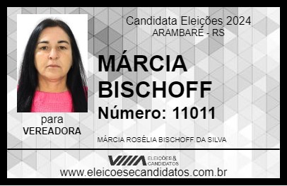 Candidato MÁRCIA BISCHOFF 2024 - ARAMBARÉ - Eleições