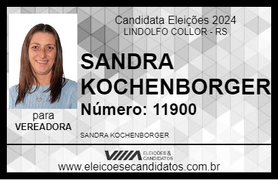 Candidato SANDRA KOCHENBORGER 2024 - LINDOLFO COLLOR - Eleições