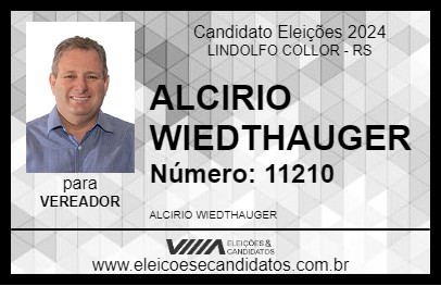 Candidato ALCIRIO WIEDTHAUGER 2024 - LINDOLFO COLLOR - Eleições