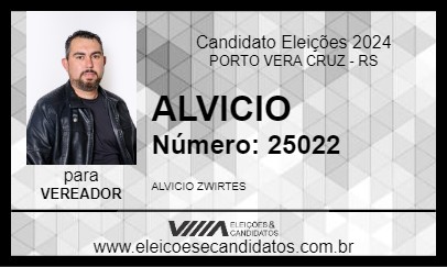 Candidato ALVICIO 2024 - PORTO VERA CRUZ - Eleições