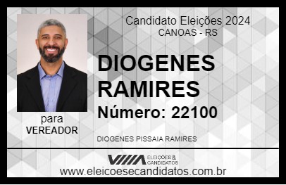 Candidato DIOGENES RAMIRES 2024 - CANOAS - Eleições