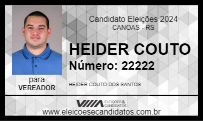 Candidato HEIDER COUTO 2024 - CANOAS - Eleições