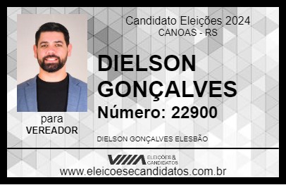 Candidato DIELSON GONÇALVES 2024 - CANOAS - Eleições