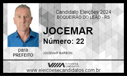 Candidato JOCEMAR 2024 - BOQUEIRÃO DO LEÃO - Eleições