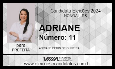 Candidato ADRIANE 2024 - NONOAI - Eleições