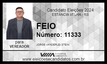 Candidato FEIO 2024 - ESTÂNCIA VELHA - Eleições