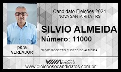 Candidato SILVIO ALMEIDA 2024 - NOVA SANTA RITA - Eleições