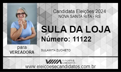 Candidato SULA DA LOJA 2024 - NOVA SANTA RITA - Eleições