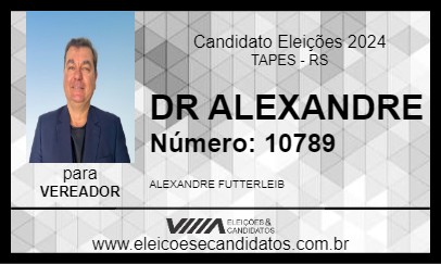 Candidato DR ALEXANDRE 2024 - TAPES - Eleições