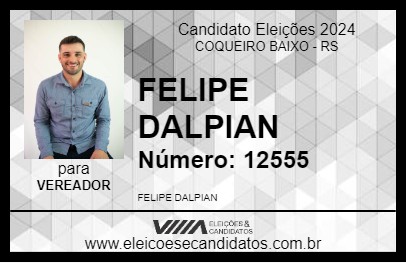 Candidato FELIPE DALPIAN 2024 - COQUEIRO BAIXO - Eleições