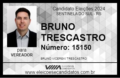 Candidato BRUNO TRESCASTRO 2024 - SENTINELA DO SUL - Eleições