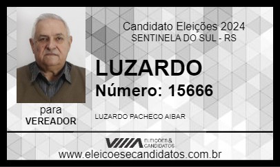 Candidato LUZARDO 2024 - SENTINELA DO SUL - Eleições