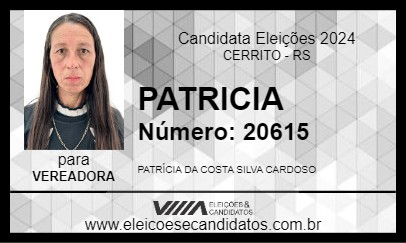 Candidato PATRICIA 2024 - CERRITO - Eleições