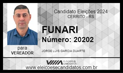 Candidato FUNARI 2024 - CERRITO - Eleições