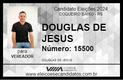 Candidato DOUGLAS DE JESUS 2024 - COQUEIRO BAIXO - Eleições