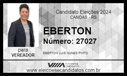 Candidato EBERTON 2024 - CANOAS - Eleições