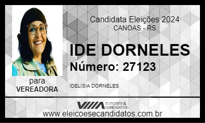 Candidato IDE DORNELES 2024 - CANOAS - Eleições