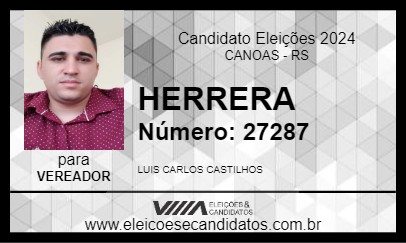 Candidato HERRERA 2024 - CANOAS - Eleições