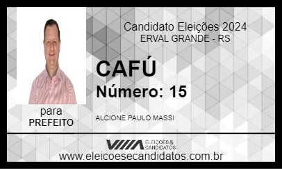 Candidato CAFÚ 2024 - ERVAL GRANDE - Eleições