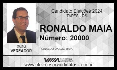 Candidato RONALDO MAIA 2024 - TAPES - Eleições