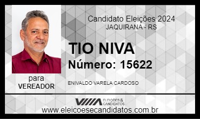 Candidato TIO NIVA 2024 - JAQUIRANA - Eleições