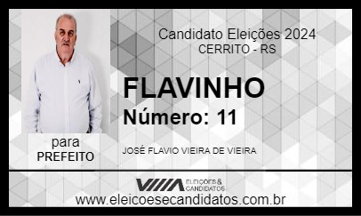 Candidato FLAVINHO 2024 - CERRITO - Eleições