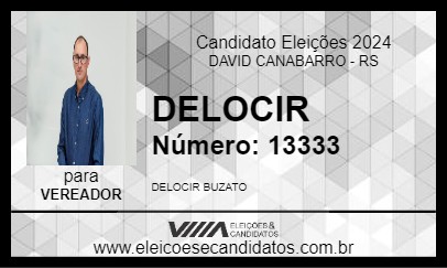 Candidato DELOCIR 2024 - DAVID CANABARRO - Eleições