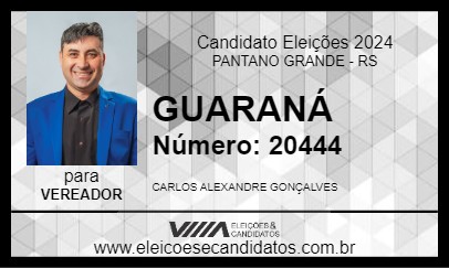 Candidato GUARANÁ 2024 - PANTANO GRANDE - Eleições