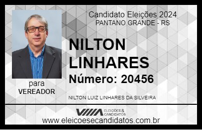 Candidato NILTON LINHARES 2024 - PANTANO GRANDE - Eleições