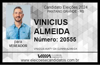 Candidato VINICIUS ALMEIDA 2024 - PANTANO GRANDE - Eleições