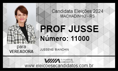 Candidato PROF JUSSE 2024 - MACHADINHO - Eleições