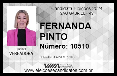 Candidato FERNANDA PINTO 2024 - SÃO GABRIEL - Eleições