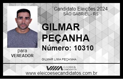 Candidato GILMAR PEÇANHA 2024 - SÃO GABRIEL - Eleições