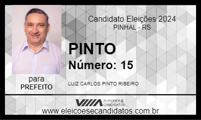 Candidato PINTO 2024 - PINHAL - Eleições