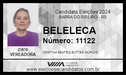 Candidato BELELECA 2024 - BARRA DO RIBEIRO - Eleições