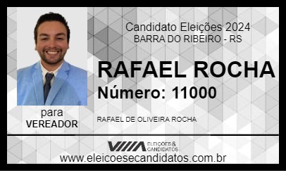 Candidato RAFAEL ROCHA 2024 - BARRA DO RIBEIRO - Eleições