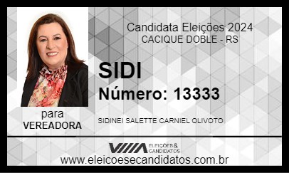 Candidato SIDI 2024 - CACIQUE DOBLE - Eleições