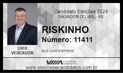 Candidato RISKINHO 2024 - SALVADOR DO SUL - Eleições