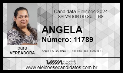 Candidato ANGELA 2024 - SALVADOR DO SUL - Eleições