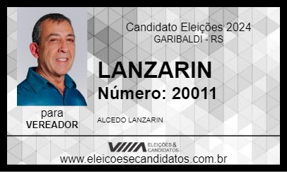 Candidato LANZARIN 2024 - GARIBALDI - Eleições