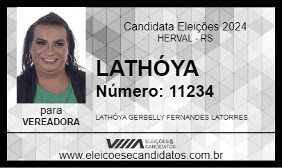 Candidato LATHÓYA 2024 - HERVAL - Eleições