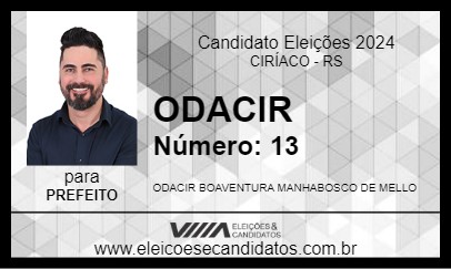 Candidato ODACIR 2024 - CIRÍACO - Eleições