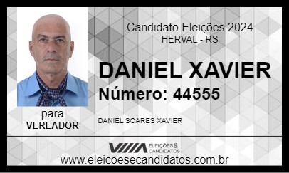 Candidato DANIEL XAVIER 2024 - HERVAL - Eleições