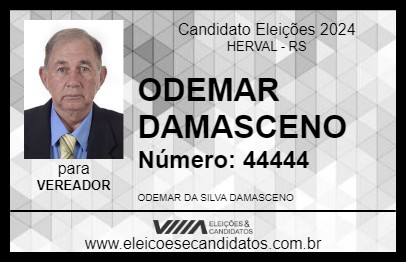 Candidato ODEMAR DAMASCENO 2024 - HERVAL - Eleições