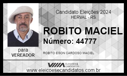 Candidato ROBITO MACIEL 2024 - HERVAL - Eleições